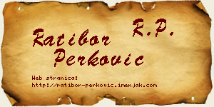 Ratibor Perković vizit kartica